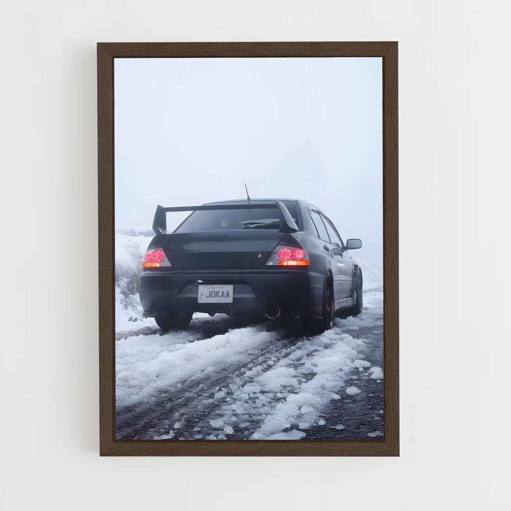 Poster Glisse Hivernale – affiche Mitsubishi (vue 5)